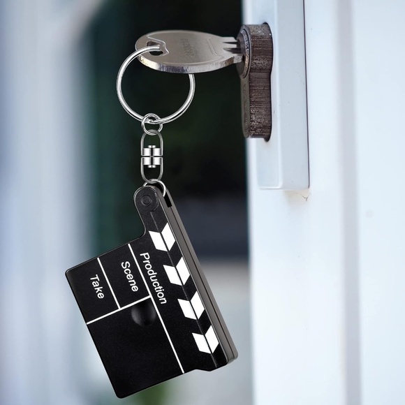 Movie Clapboard Key Chain with Tape Measure - Picture 1 of 10